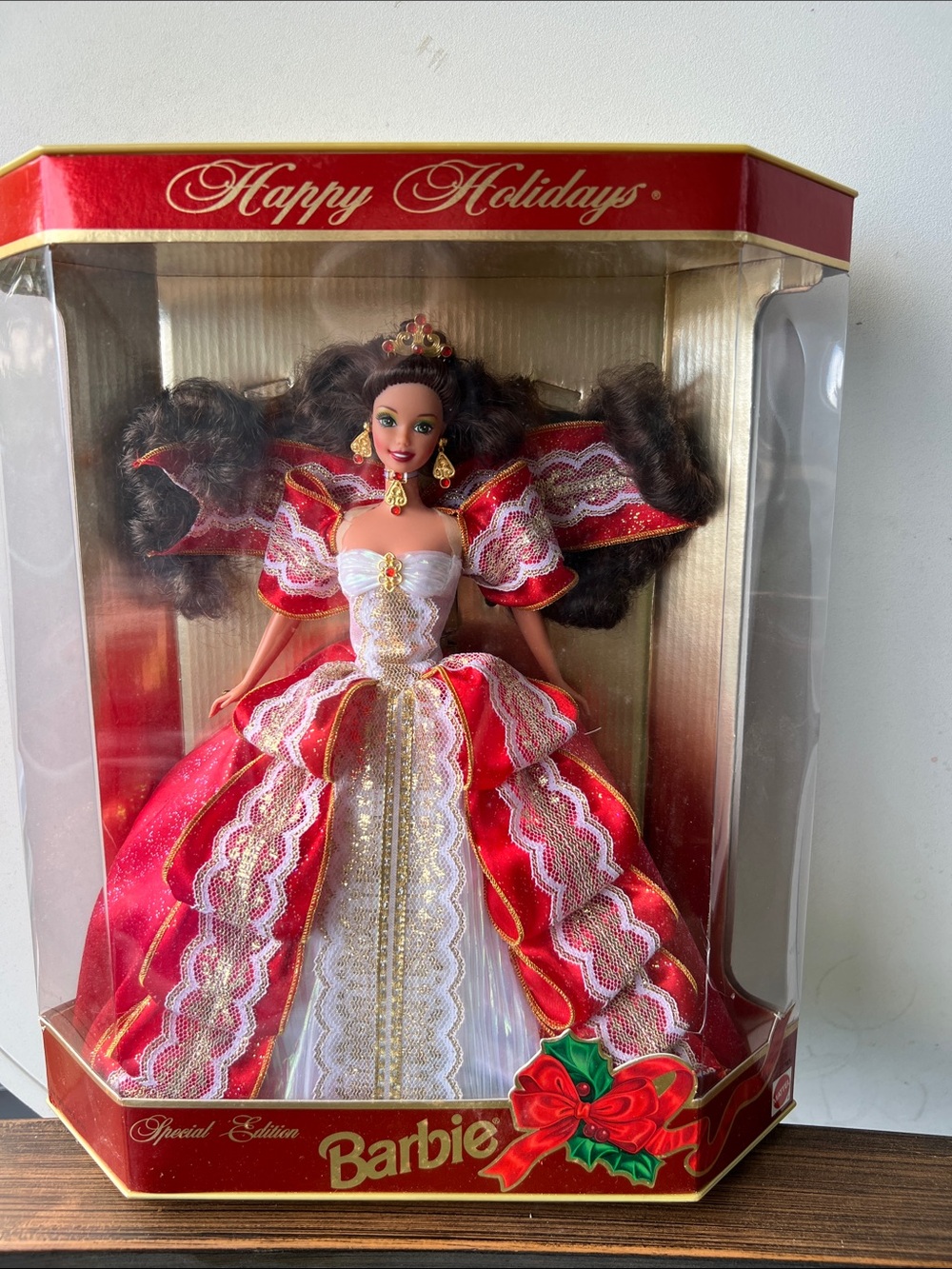 1997  Happy Holiday BARBIE Special Edition Green eyes NRFB